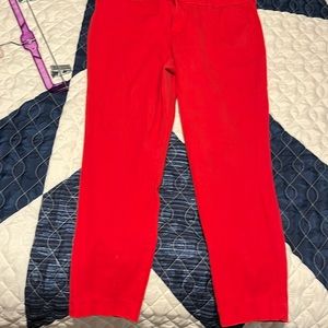 Old Navy red “Pixie” pants.  Size 14